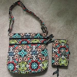 Never used! Vera Bradley Crossbody Purse w wallet